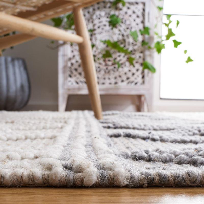 Natura NAT343 Hand Woven Area Rug - Ivory/Grey - 4'x6' - Safavieh.