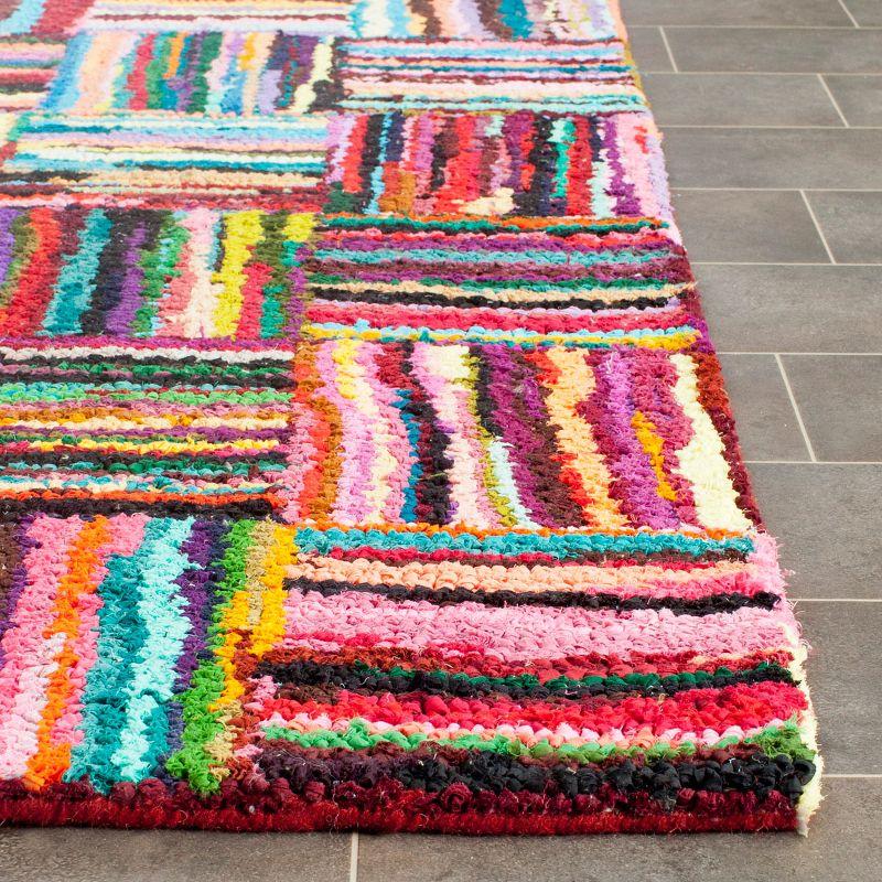 Hand-Tufted Multicolor Cotton Rectangular Area Rug