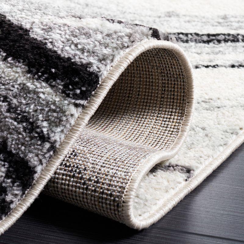 Tulum TUL275 Power Loomed Area Rug - Ivory/Black - 8'x10' - Safavieh.