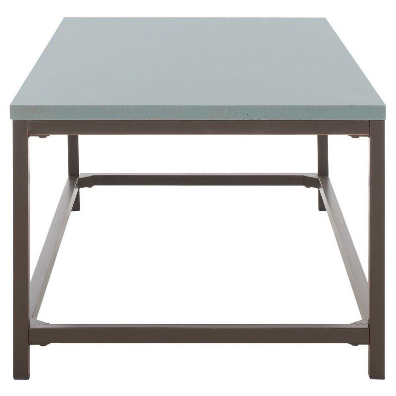 Alec Coffee Table - Barn Blue - Safavieh
