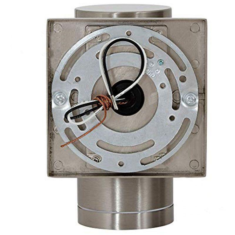 Hamilton Hills 6" Outdoor Wall Sconce Up Down Cylinder Light, ‎Brushed Nickel