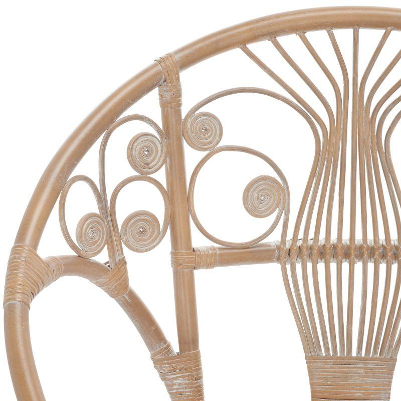 Carlson Accent Chair - WIK6505A - Grey White Wash/Black - Safavieh