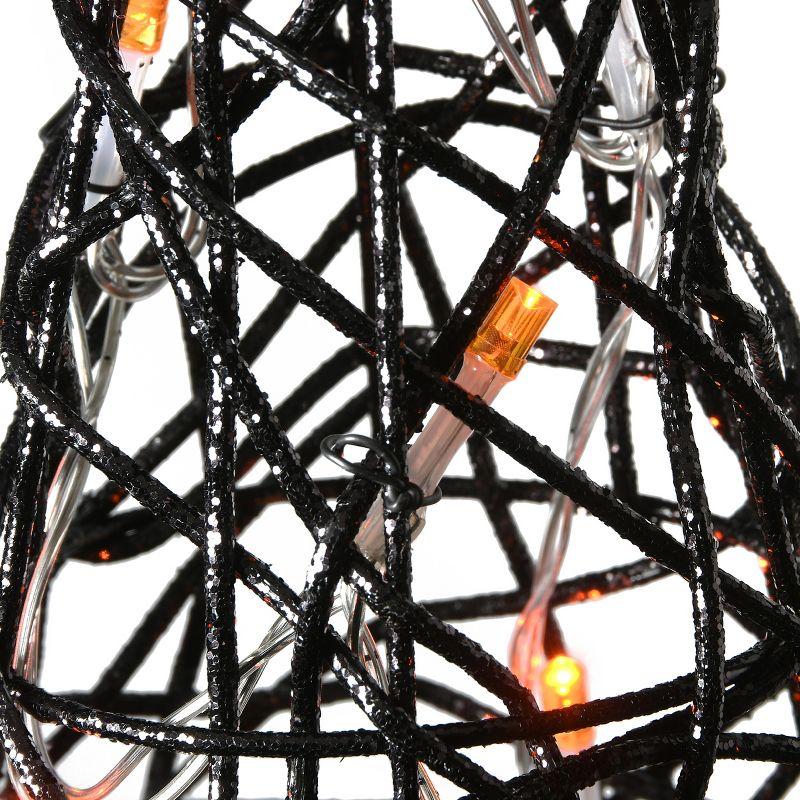 23" Prelit Black Witch’s Hat Garden Stakes - National Tree Company