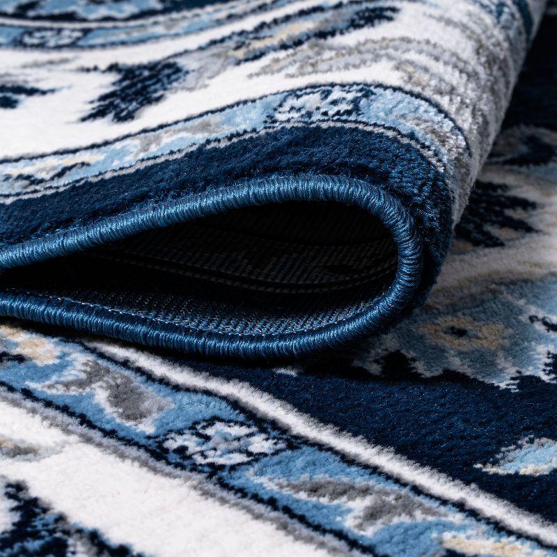 3'x5' Cherie French Cottage Area Rug, Navy/Ivory - JONATHAN Y
