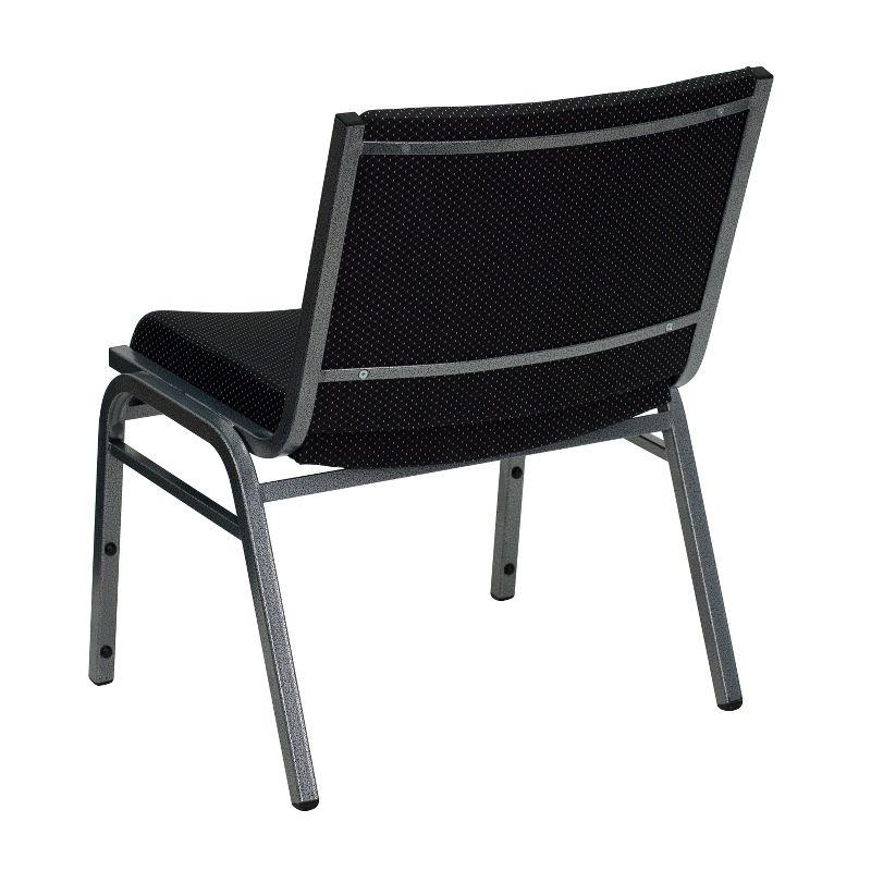Flash Furniture HERCULES Series Big & Tall 1000 lb. Rated Black Fabric Stack Chair