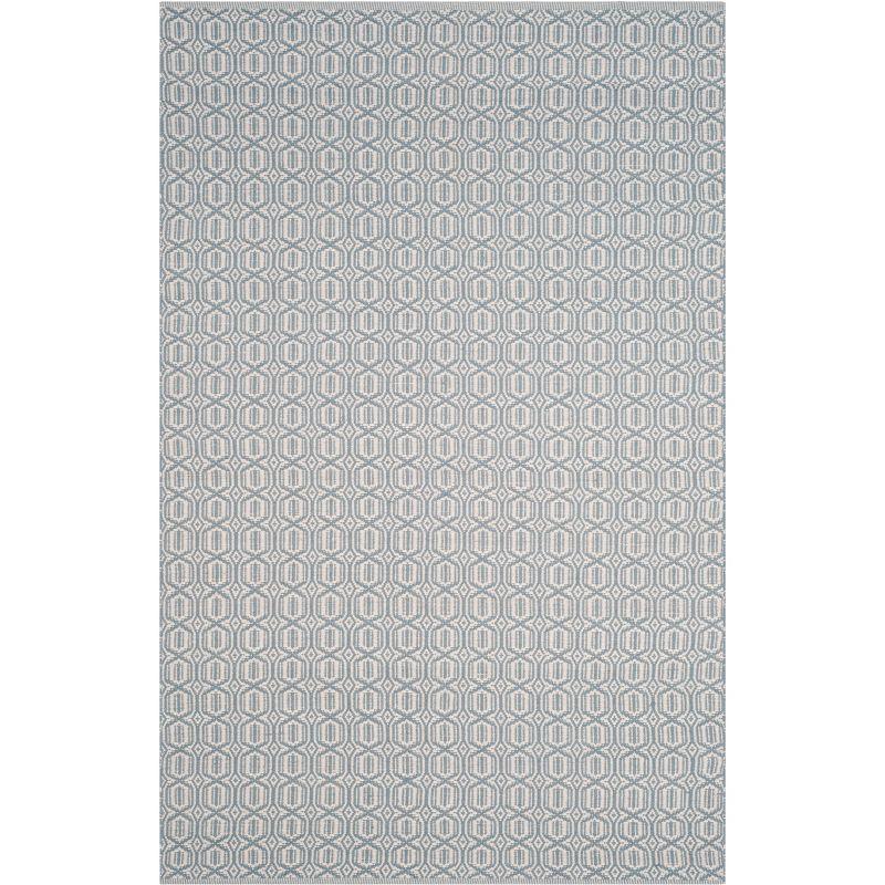 Montauk MTK333 Hand Woven Area Rug - Ivory/Blue - 6'x9' - Safavieh.