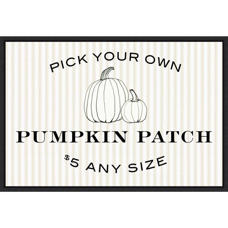 Earth Tones Pumpkin Patch Canvas Wall Art 33 x 23-in