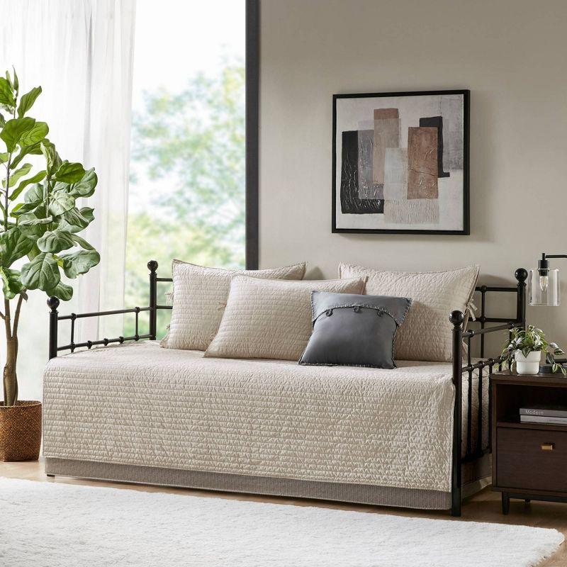 Madison Park Ridge 3 Piece Reversible Plaid Daybed Cover Set