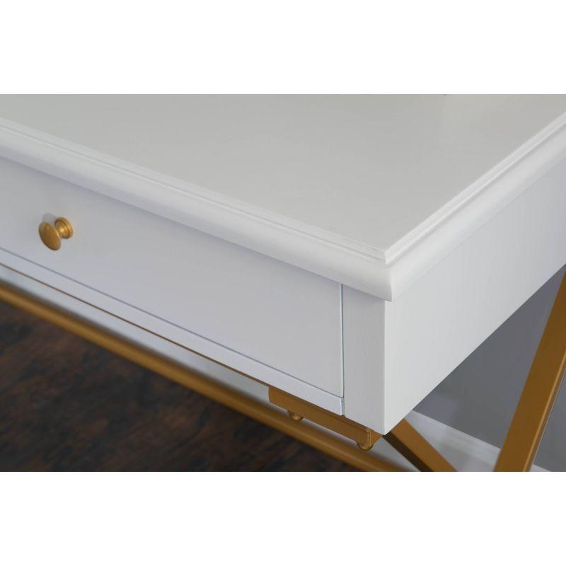 2 Drawer Campaign Desk - Linon