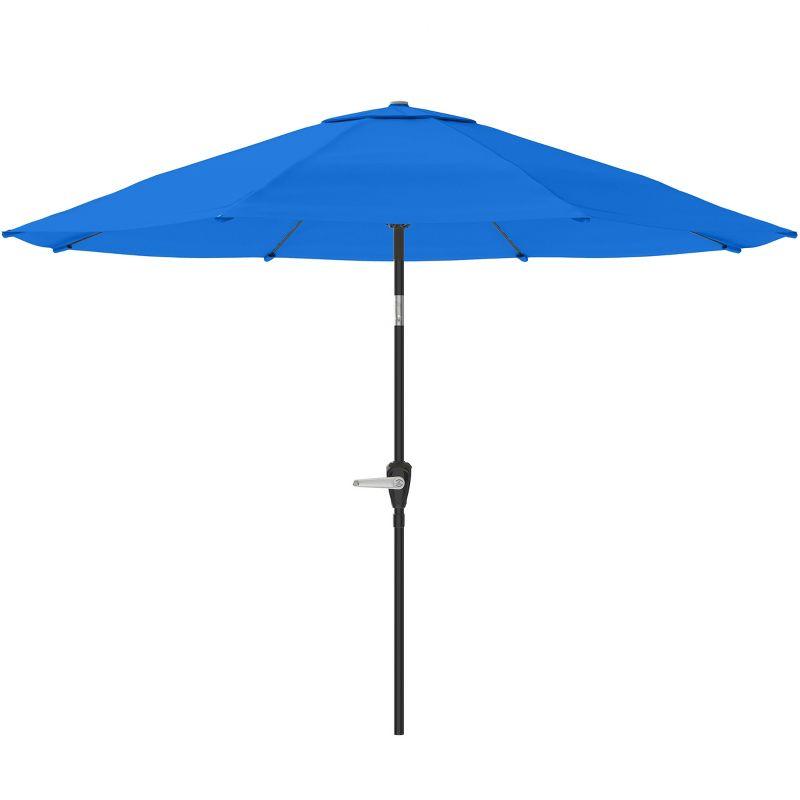 Nature Spring 10' Auto-Tilt Patio Umbrella - Blue