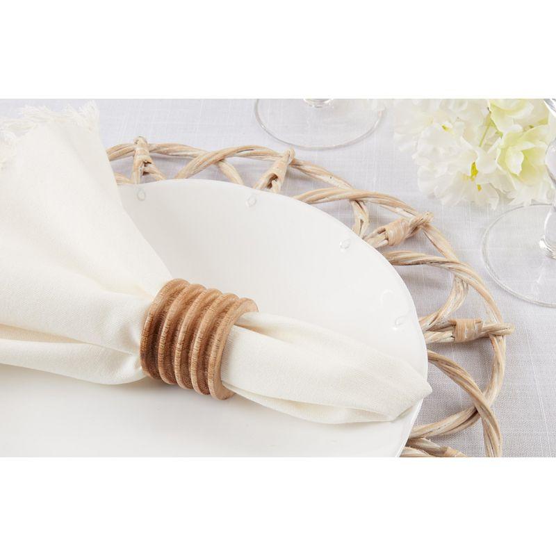 4 Piece Napkin Ring Set