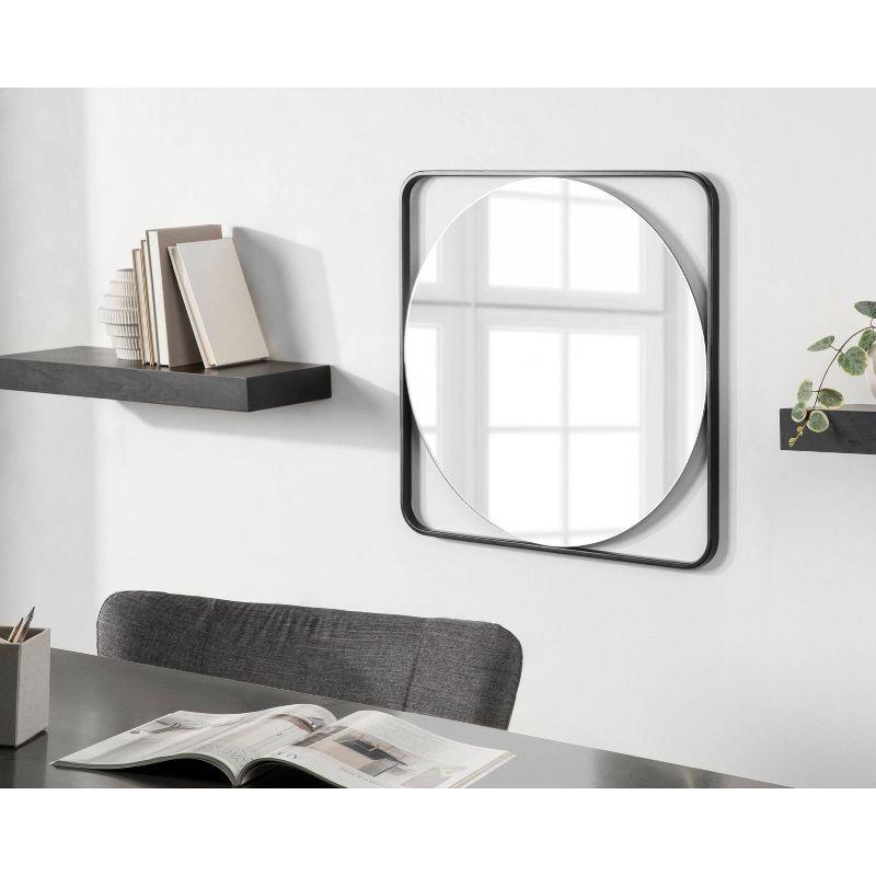 Abdul-Lateef Metal Flat Wall Mirror