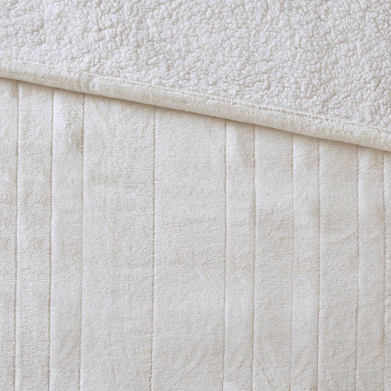 Woolrich Woolrich Heated Plush to Berber Sapphire Blue Blanket Queen