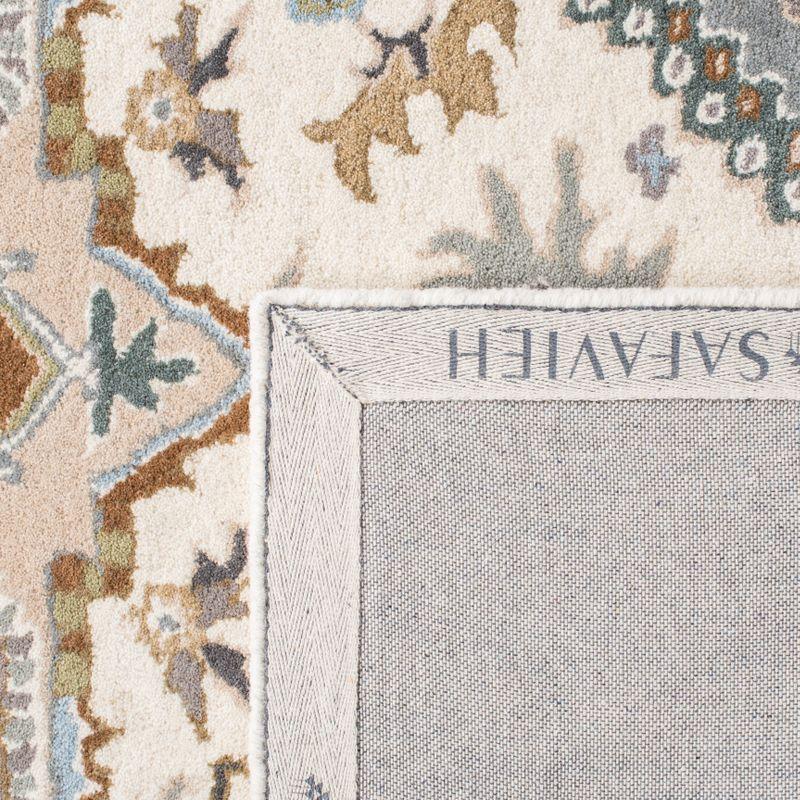Heritage HG625 Handmade Runner Rug - 2'3"x12' - Ivory/Light Blue - Safavieh