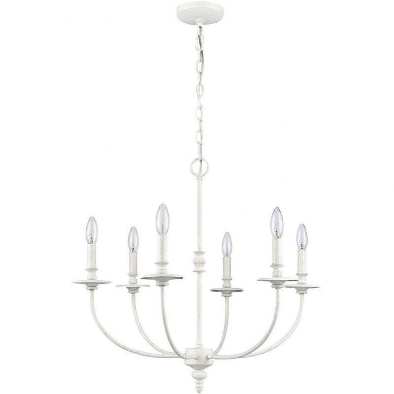 Elk Home Hartford 6 - Light Chandelier in  Farmhouse White