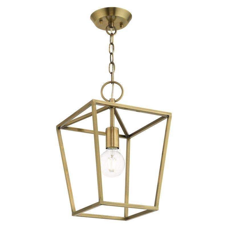 Lighting Lumens 10 Sq. inch 1 Light Convertible Lantern Pendant Lighting Fixture