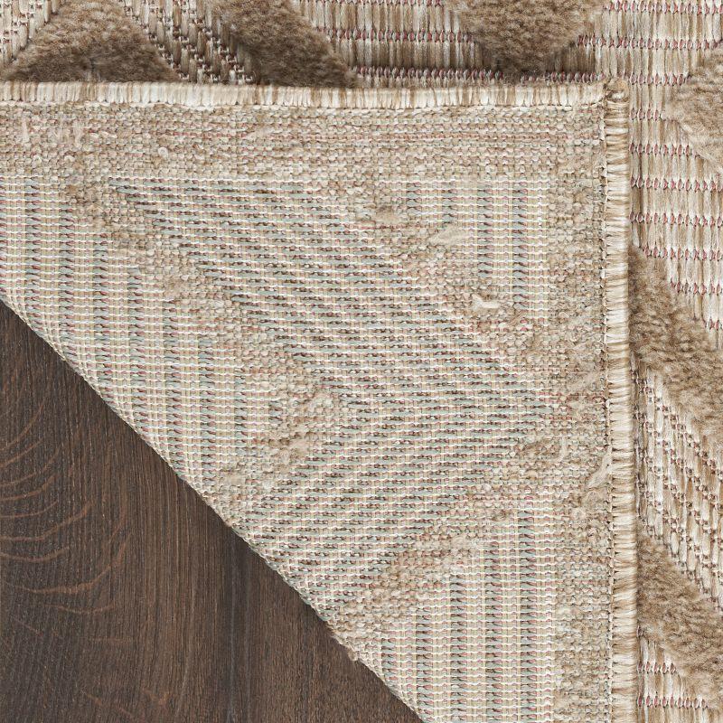 Nourison Versatile 9' x 12' Natural Beige Modern Indoor/Outdoor Rug