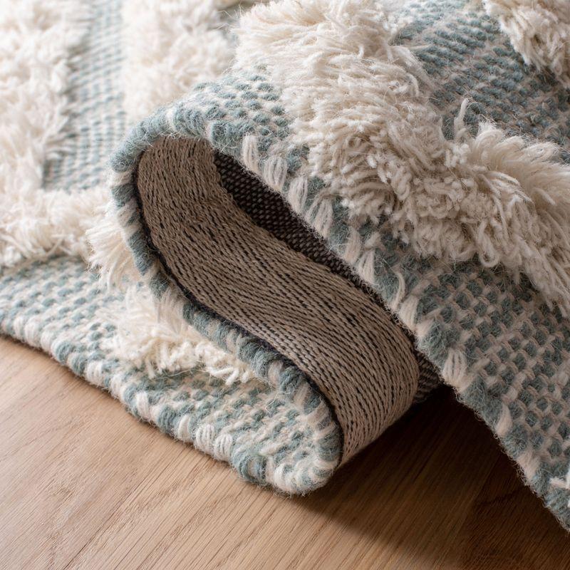 Kenya KNY331 Hand Tufted Area Rug - Aqua/Ivory - 8'x10' - Safavieh.
