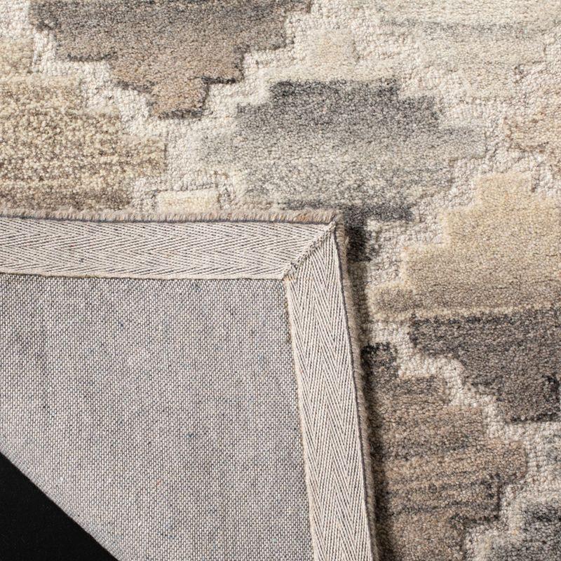Wyndham WYD803 Hand Tufted Indoor Area Rug - Grey/Taupe - 5'x8' - Safavieh