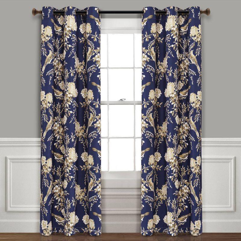 Lush Decor Foreston Floral Max Blackout Thermal Curtain Panels (Set of 2)
