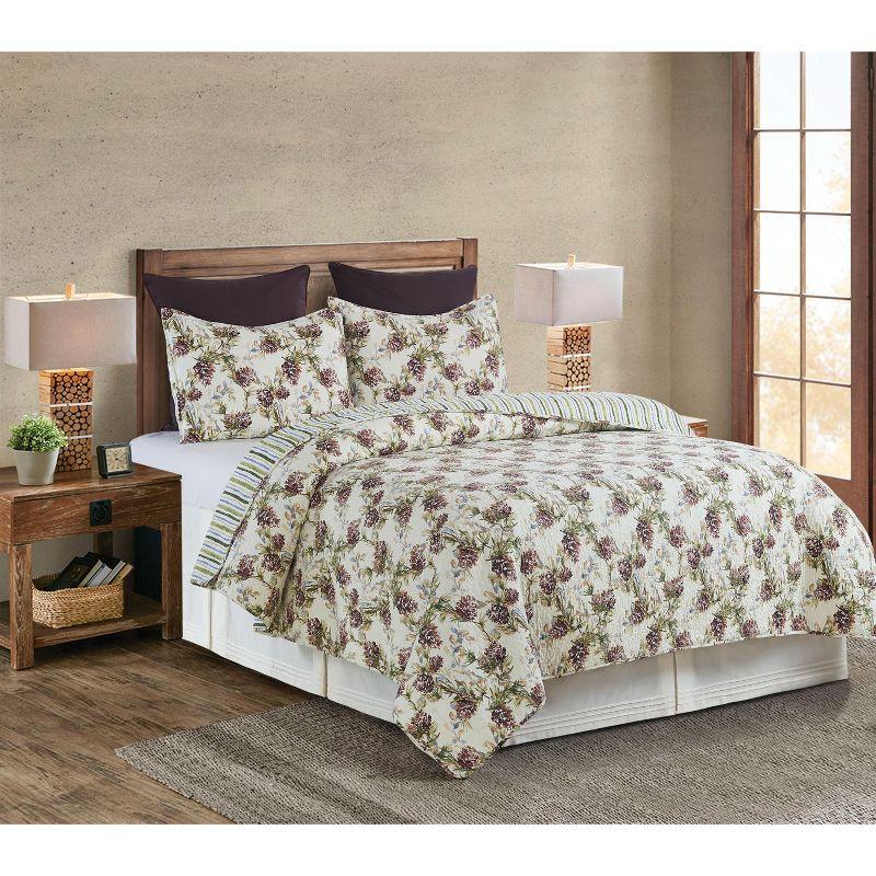 C&F Home Cooper Pines Rustic Lodge Cotton Quilt Set  - Reversible and Machine Washable