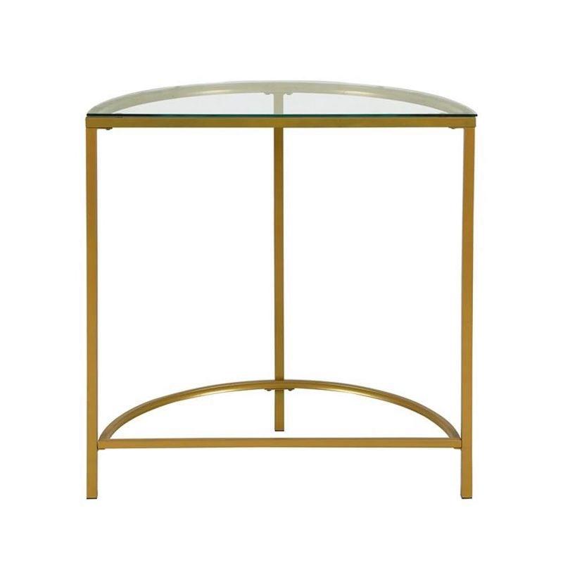 Carolina Living Fenice Demilune Console Table - Gold