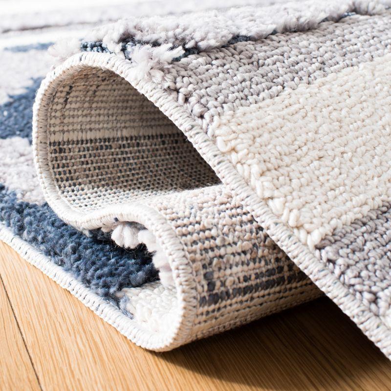 Marrakesh MRK515 Power Loomed Indoor Area Rug - Ivory/Blue - 8'x10' - Safavieh