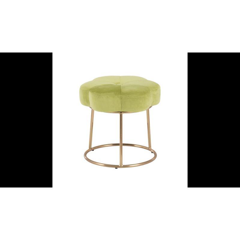 Ciara Flower Cushioned Vanity Stool
