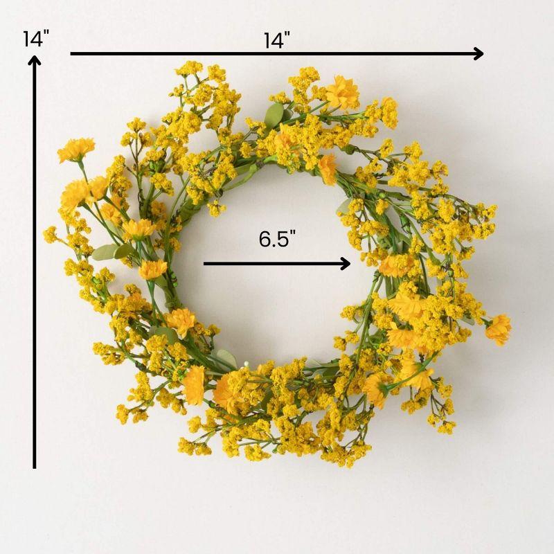 Sullivans Yellow Wildflower Wreath