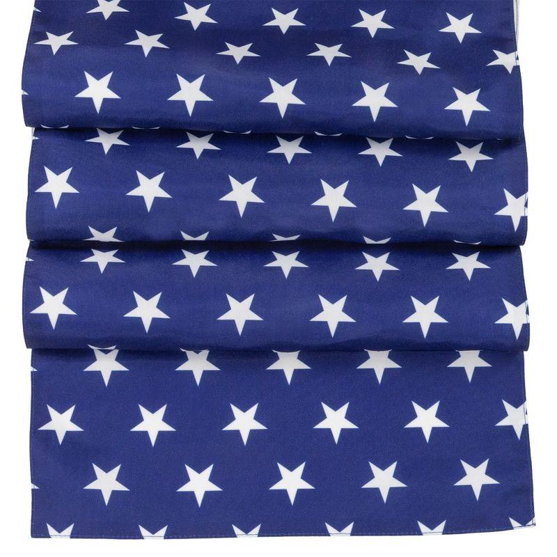 Northlight 72" White Stars Patriotic Table Runner