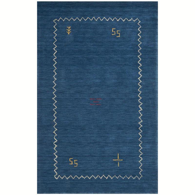 Himalaya HIM583 Hand Loomed Area Rug - Blue - 4'x6' - Safavieh.
