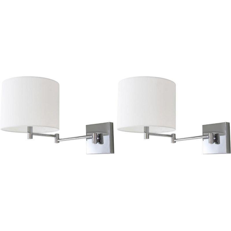 Lillian Wall Sconce (Set of 2) - LIT4408 - Chrome - Safavieh