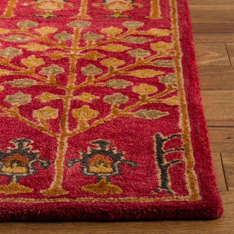 Heritage HG418 Hand Tufted Area Rug - Red/Multi - 8'x10' - Safavieh.