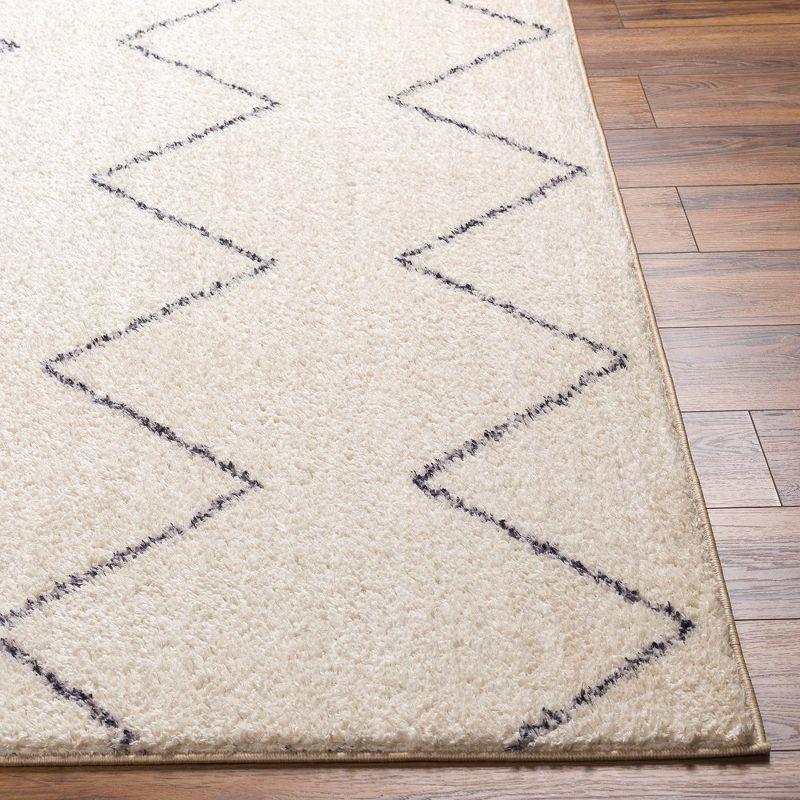 Mark & Day Aaliyah Washable Woven Indoor Area Rugs Cream/Black