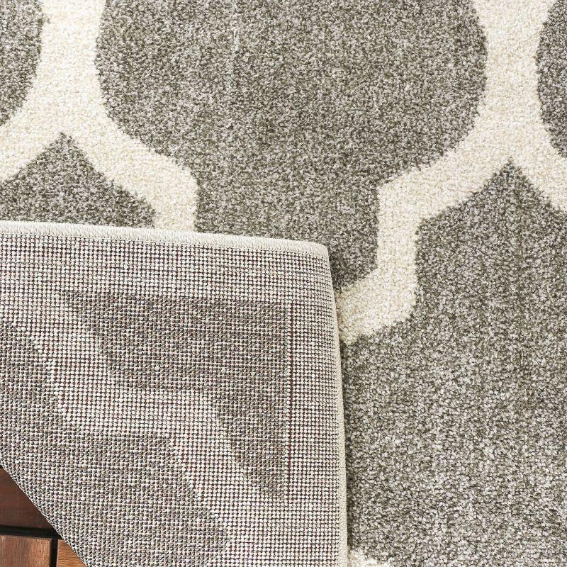 Amherst AMT420 Power Loomed Indoor Accent Rug - Dark Grey/Beige - 2'6"x4' - Safavieh