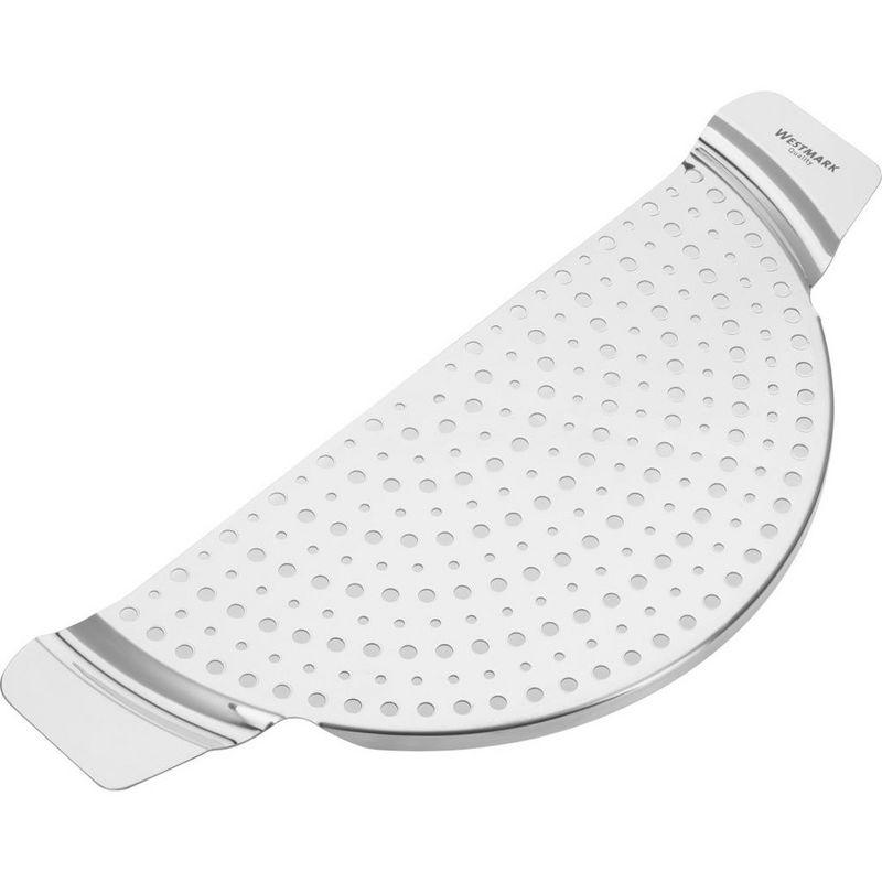 Westmark Stainless Steel Pan Pot Strainer - Efficient and Safe Straining for Pots Up to 10"