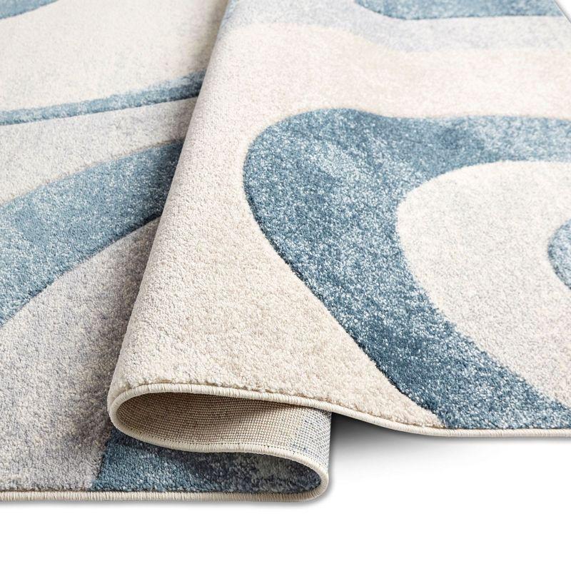 Home Dynamix Slade Contemporary Abstract Area Rug, Blue/Grey, 9'2"x12'5"