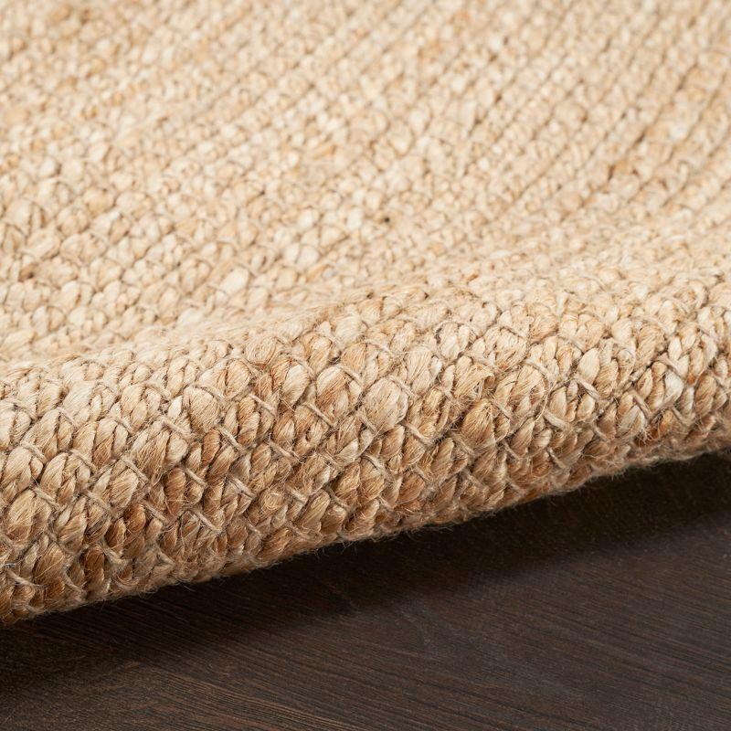 Nourison Hand Woven Natural Jute Rug Bleached 2'3" x 8'