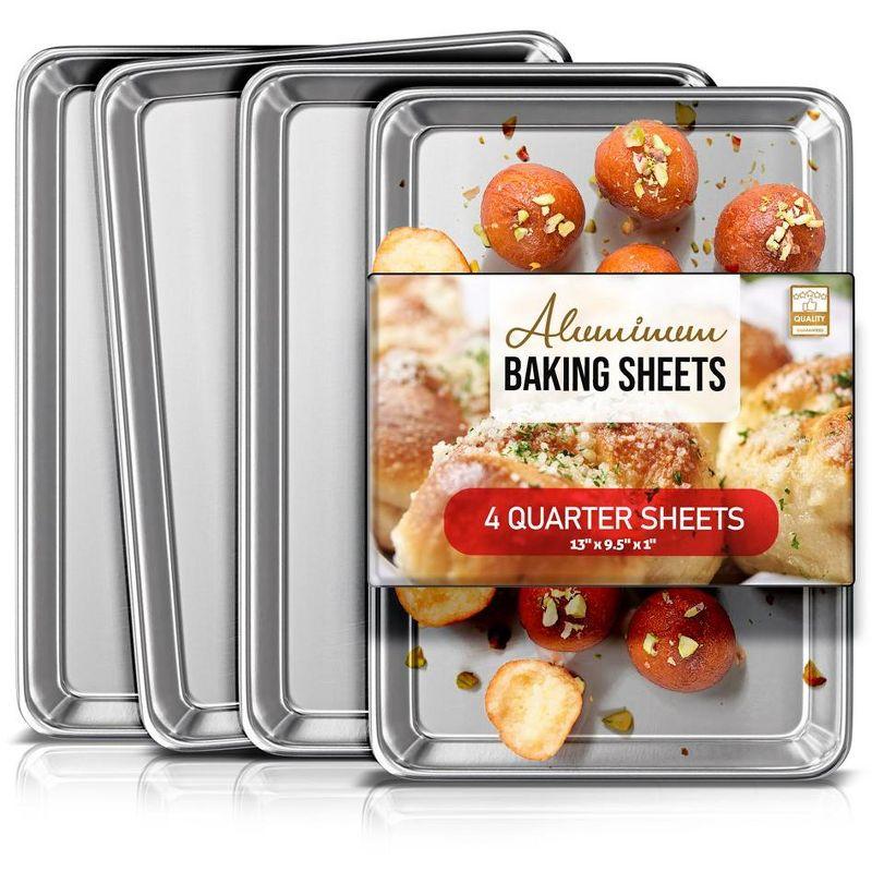 Joytable Non-Stick Aluminized Steel Quarter Sheet Pan Set (Set of 4)