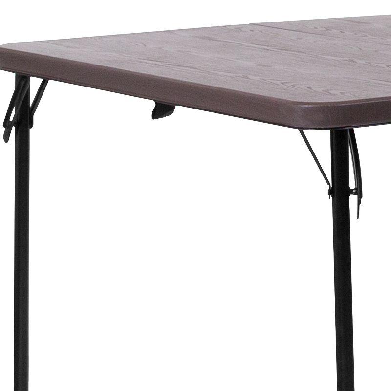 Noah 2.83' Square Plastic Folding Event Table with Carrying Handle by Flash Furniture