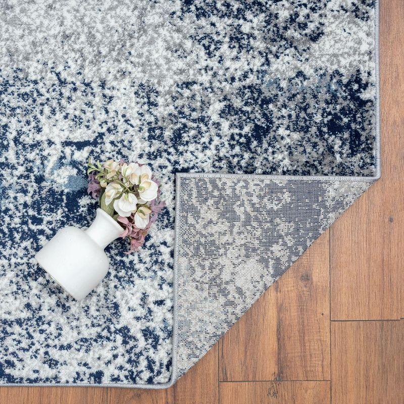 Luxe Weavers Modern Abstract Area Rug, Blue 5x7