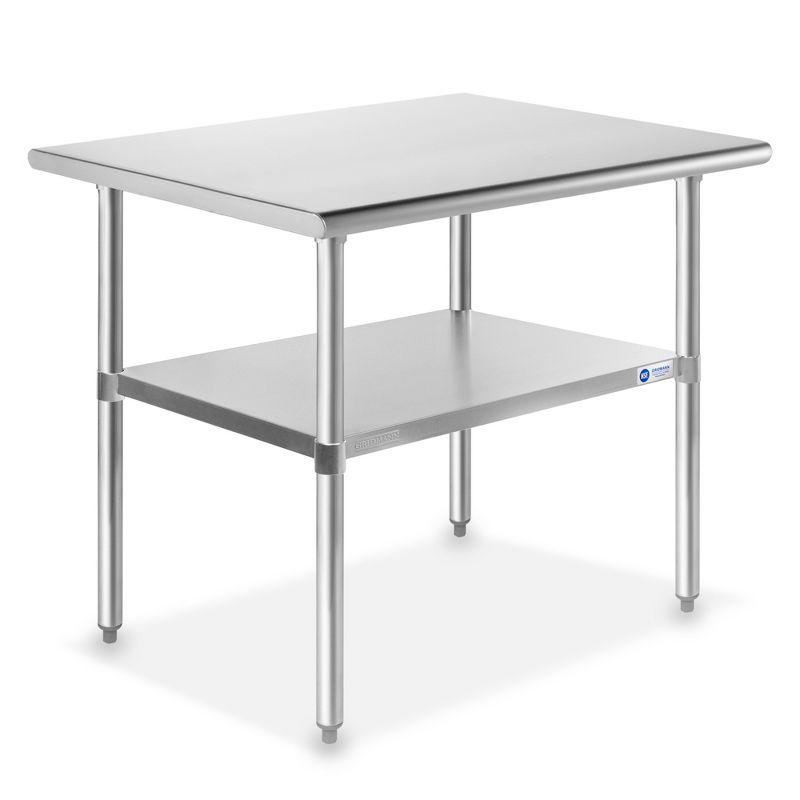 GRIDMANN Stainless Steel 24'' W x 34.5'' H Work Tables