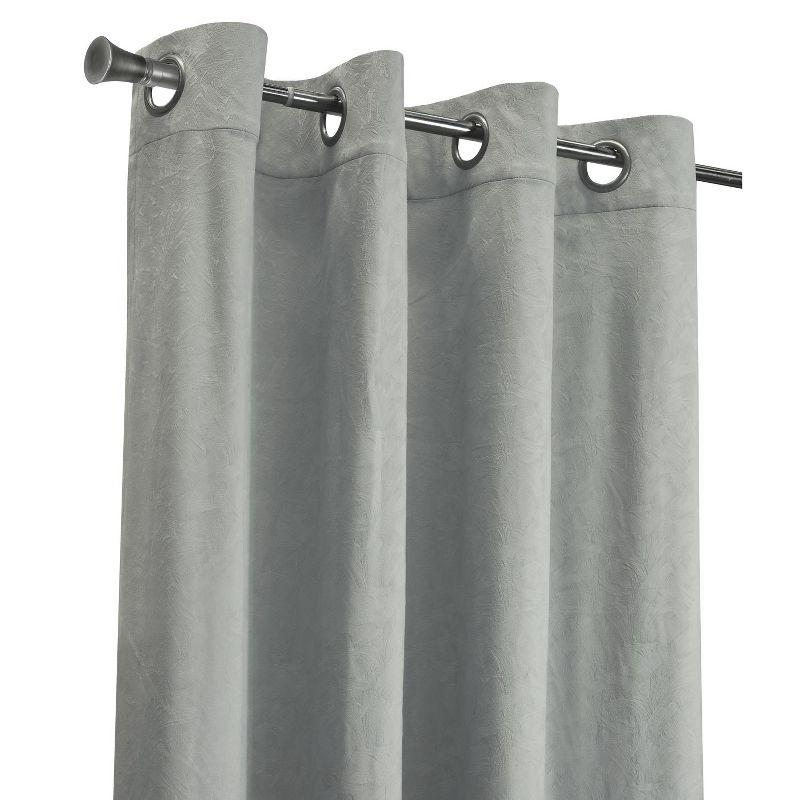 Habitat Bristol Room Darkening UV Protecion Grommet Curtain Panel for Windows Grey