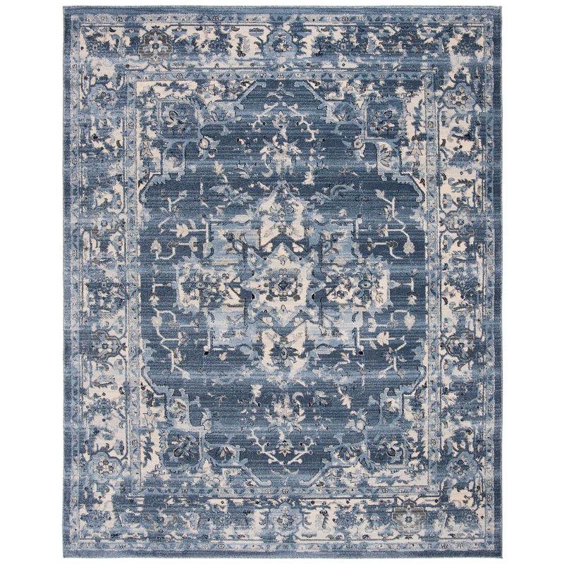 Charleston CHL411 Loomed Indoor Area Rug - Navy/Creme - 8'x10' - Safavieh