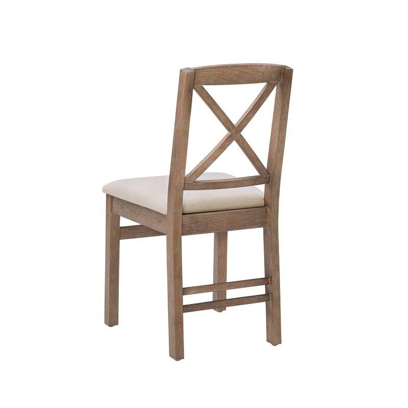 Set of 2 Triena X-Back Dining Chairs - Linon