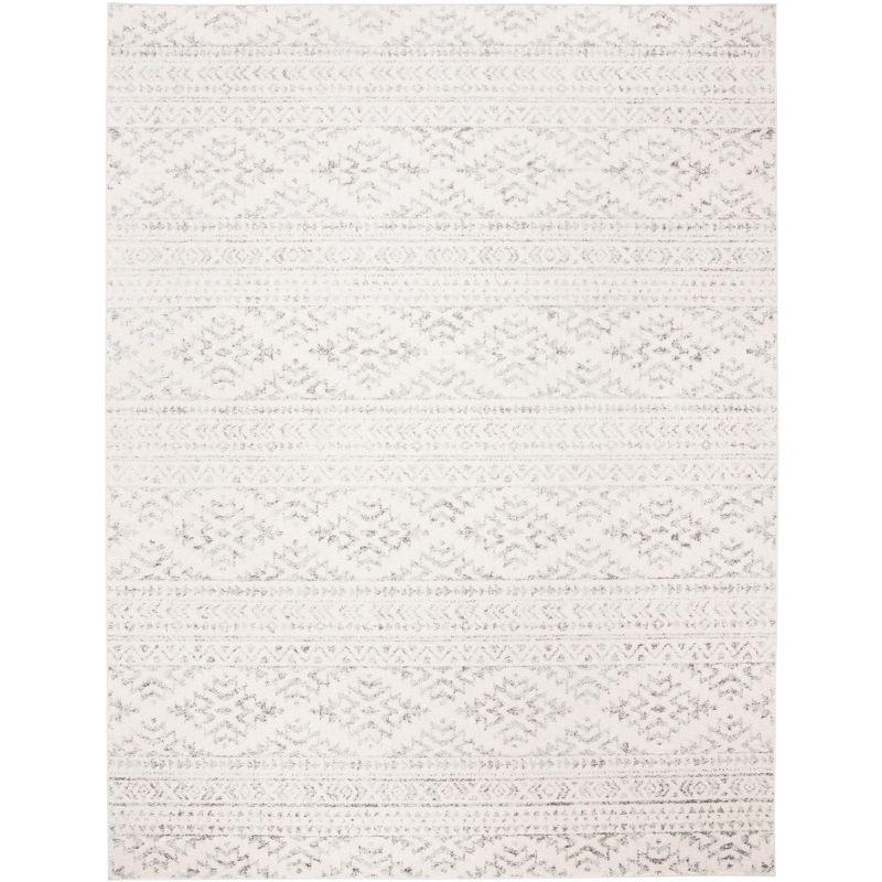 Ivory Elegance 9' x 12' Hand-Knotted Synthetic Rug