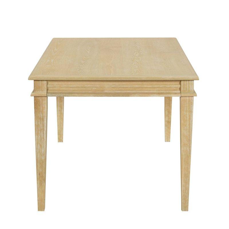 Martha Stewart Bella Parsons Dining Table Natural: Farmhouse Style, 4-Seat, Wood & MDF, 59.5" Width