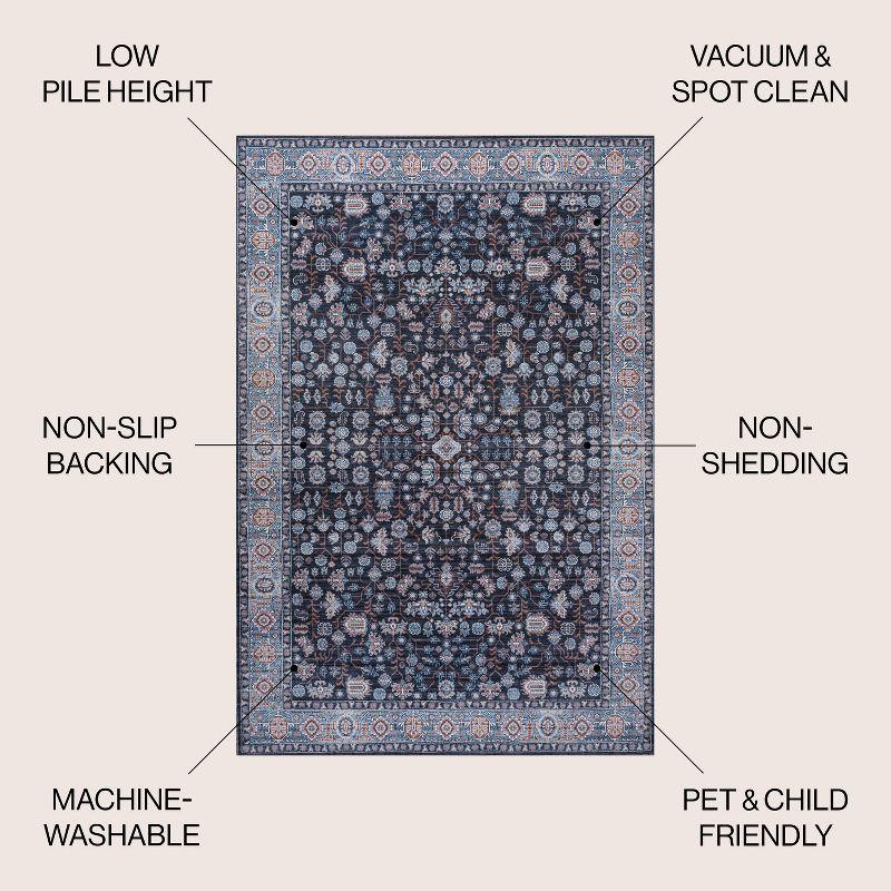 Kemer All-Over Persian Washable Area Rug - JONATHAN Y