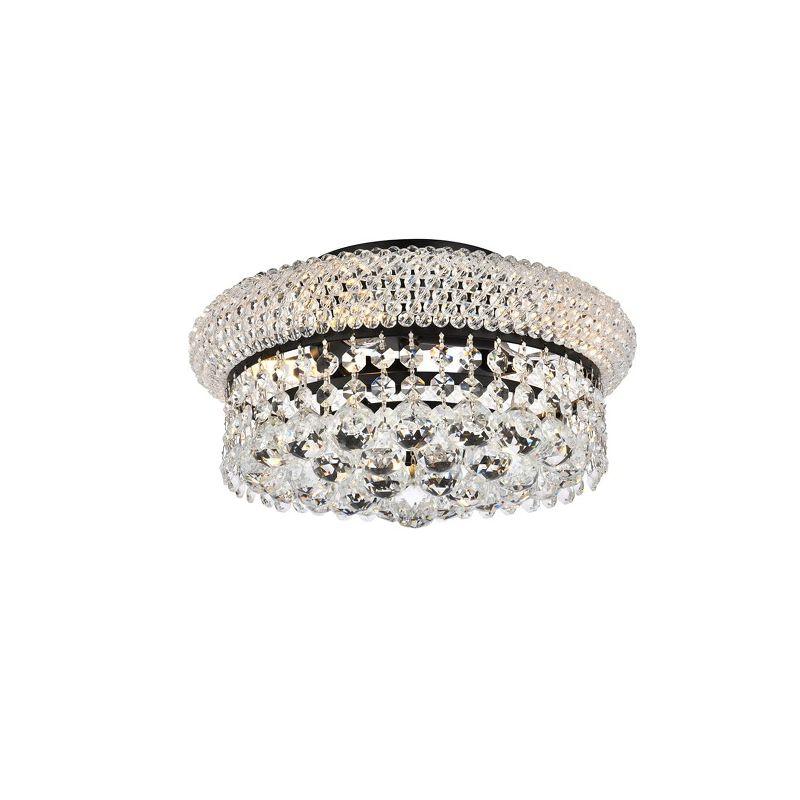 Elegant Lighting Primo 12 inch black flush mount