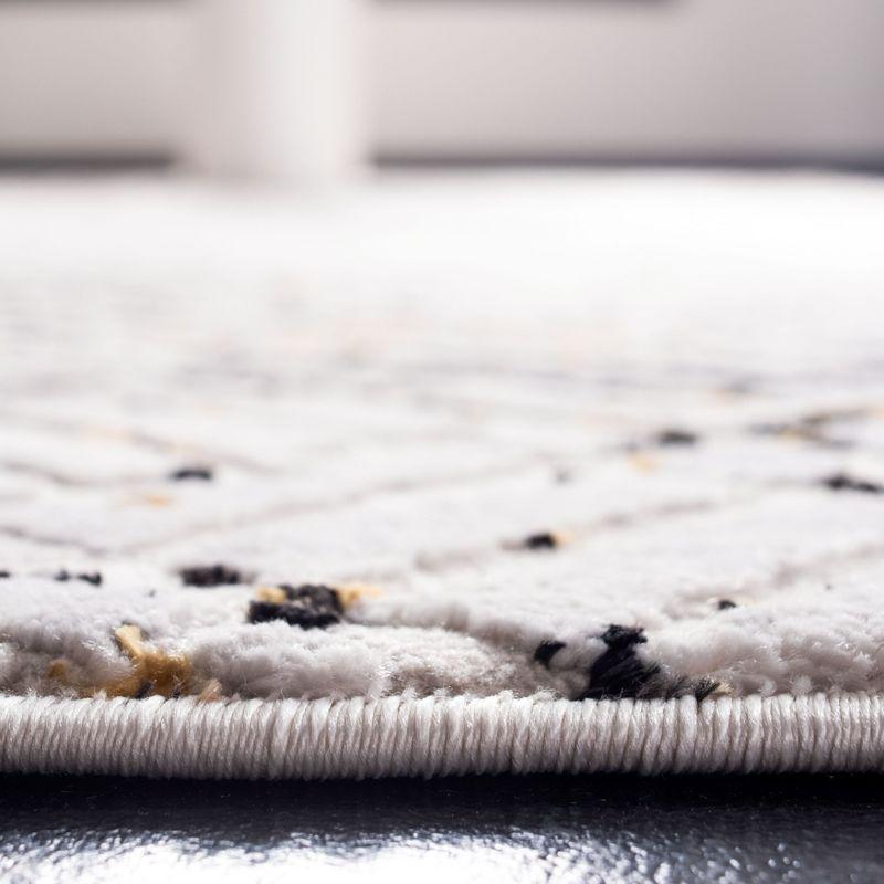 Amalfi AMF552 Power Loomed Area Rug - Cream/Charcoal - 5'3"x7'6" - Safavieh.